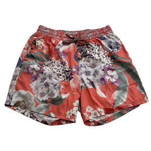 Maaji Swim Shorts in Coral Pink Floral